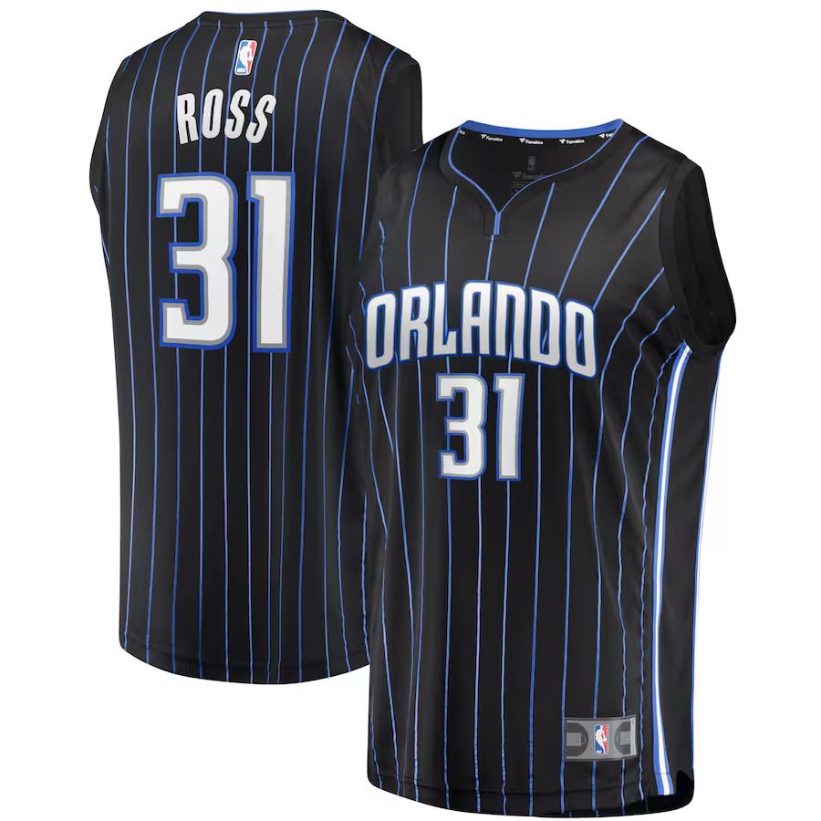 Men Orlando Magic #31 Terrence Ross Fanatics Branded Black Fast Break Replica NBA Jersey